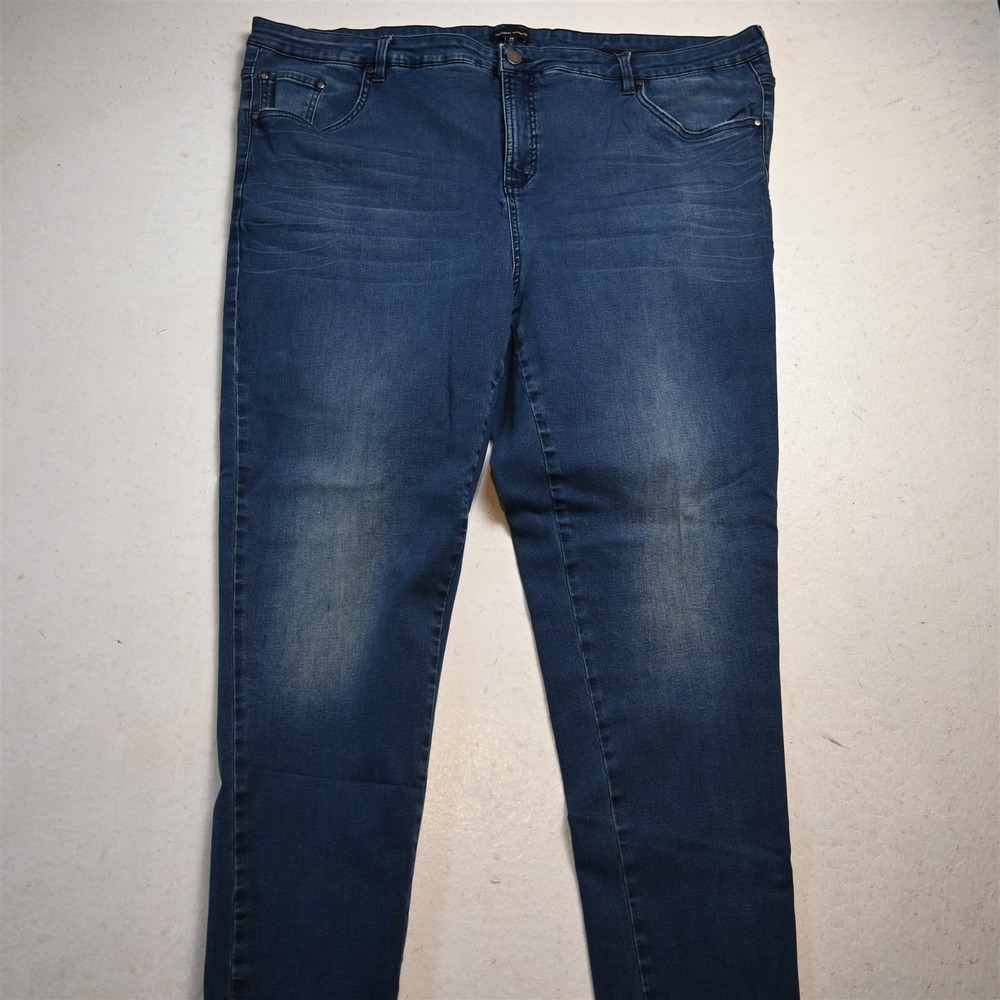 Universal Standard 28 High Rise Skinny Dark Stretch Denim Womens Jeans